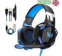 3,5 mm Gaming Headset MIC LED cuffie per PC Laptop PS4 Slim Pro Xbox One S X
