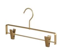 3/5 pz Grucce for Pantaloni Oro/Nastro Appendiabiti In Metallo In Lega di Alluminio Traceless Pantaloni Abito Stendino Armadio Di Stoccaggio Rastrelliere (Color : 3XChampagne gold)