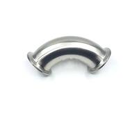 3.5" Tri Clamp x 89mm Pipe OD SUS 304 Stainless Steel 90 Degree Elbow Fitting Home Brew Beer Wine
