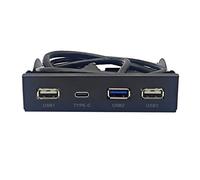 3.5" USB3.2 GEN1 Tipo C USB 3.2 5 Porte Pannello Frontale Case Computer Unità Ottica Espansione Schede madri 19 pollici