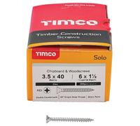 3.5 X 40mm Pozidriv Doppio a Testa Svasata Zp Solo Truciolare Viti Legno 200 Set