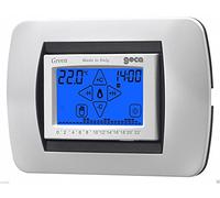 3.528.2239 CRONOTERMOSTATO BATTERIE INCASSO BIANCO GREEN GRAFICO GECA