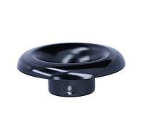 3.5in Cold Air Intake Turbo Horn Velocity Stack Adapter CNC Aluminum Car Modification Accessory (Black)