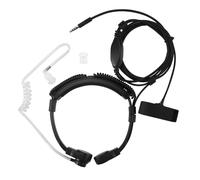 3.5mm Adjustable Throat Mic Earphone Microphone Covert Acoustic Tube E