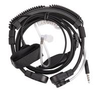 3.5mm Adjustable Throat Mic Microphone Covert Acoustic Tube Earpiece H