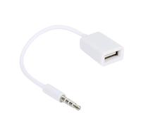 3.5mm Maschio AUX Audio Plug Jack A USB 2.0 Femmina Cavo per cavo MP3