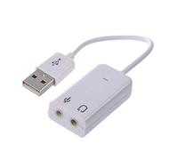 3.5mm Microfono Presa Auricolare USB 2.0 Scheda Audio Altoparlante Adattatore Audio per Microfono Auricolare Dexterous e professionale