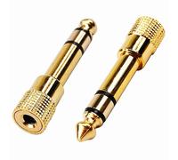 3.5mm Socket To 6.5mm Jack Plug Audio Stereo Adaptor Gold Premium Quality 6.5mm 1/4 Inch Headphone