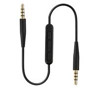 3.5mm to 2.5mm Audio Cable with Mic and Volume Control, 1.4m, Compatible with Bose QuietComfort QC25, QC35, QC45 and JBL Tune 760NC, 650BTNC and More