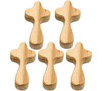 3/5pcs Croce Il mio Cuore Incoraggiamento Regalo Palmare Croce In Legno Con Epossidico Carry To Pocket In Support 2025 Emotional Heart decorazione croci decorazione croci decorazione croci in legno