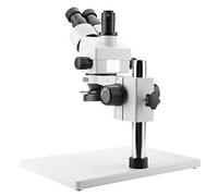3.5X-90X Trinocular Stereo Microscope, 30-165mm Distanza di Lavoro Effettiva Lunga, Zoom Oculari WF10X / 20 mm Microscopio Composti per Bambini Studenti Adulti