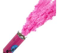 3/6/12 SPARA CORIANDOLI ROSA DA 30 CM NASCITA MATRIMONIO 30 CM