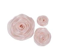 3-6,5 cm Rosa Testa Vestito Capelli Decorazione Festa Piccolo Fiore Fai da Te Fatto a Mano Accessori for Abbigliamento Costume Per DIY Matrimoni Torte Festa Casa Decorazione(Light pink,3cm 10pcs)