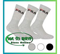 3 6 9 12 Paia Calzini Sportivi Unisex FILA Tennis in spugna di Cotone
