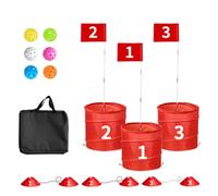 3/6/9 Pcs Game Outdoor Da Golf Sul Cortile -outdoor Golf Yard Per Esercitarsi, Gioco Di Golf Per Adulti E Familiari, Spiaggia, Campeggio, Leggi, Parco 3PCS
