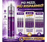 3/6/9 Pezzi - Lacca ENERY No-Gas Professionale 400ml Tenuta Forte B5 - Kit