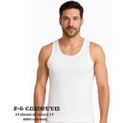 3-6 CANOTTE UOMO COSTINA COTONE 100% MADE IN ITALY SPALLA LARGA INTIMO VOGATORE