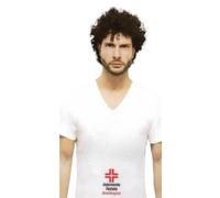 3-6 maglia t-shirt Opera UOMO COTONE 100% maglietta BIANCO INTIMO Punta e Giro