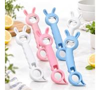 3/6-Pack 4-in-1 Bottle & Jar Openers, Multi-Function Kitchen Tool (Mixed-A,6PCS)