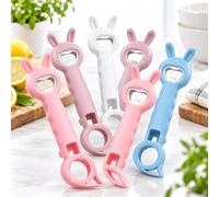 3/6-Pack 4-in-1 Bottle & Jar Openers, Multi-Function Kitchen Tool (Mixed-B,6PCS)