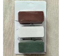 3/6 pezzi composto lucidante per metallo, cera lucidante solida multicolore per acciaio inossidabile, stoviglie (3 colori)