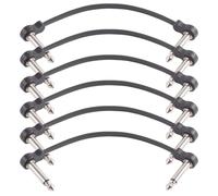 3/6Pcs Chitarra Elettrica Effetto Pedale Patch Cavo Cavo Angolo Destro Cavi di Bordo Accessori Strumenti Musicali Cavi Schermati A Basso Rumore Cavi Scheda di Collegamento