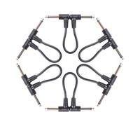 3/6Pcs Chitarra Elettrica Effetto Pedale Patch Cavo Cavo Angolo Destro Pedale Consiglio Cavi Accessori Strumenti Musicali