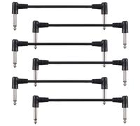 3/6Pcs Chitarra Elettrica Effetto Pedale Patch Cavo Cavo Angolo Destro Pedale Consiglio Cavi Accessori Strumenti Musicali Effetto Cavo Chitarra Patch Elettriche