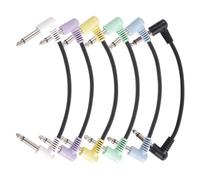 3/6Pcs Chitarra Elettrica Effetto Pedale Patch Cavo Cavo Angolo Destro Pedale Consiglio Cavi Accessori Strumenti Musicali Effetto Cavo Chitarra Patch Elettriche