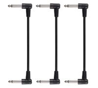 3/6Pcs Chitarra Patch Cavo Strumento Connettore Angolo Destro Effetto Pedale Basso Rumore Schermato Effetto Pedale Patch Elettriche