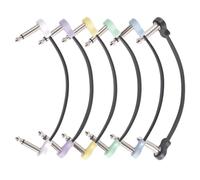 3/6Pcs Chitarra Patch Cavo Strumento Connettore Angolo Destro Effetto Pedale Basso Rumore Schermato Effetto Pedale Patch Elettriche