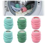 3/6pcs Palline per lavatrice - dispenser ammorbidente per bucato, palline riutilizzabili per asciugatrice, dispenser per ammorbidente per la casa, palline ammorbidenti per lavatrice (6pcs)