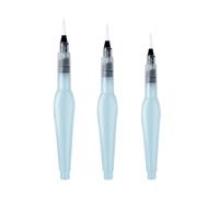 3/6Pcs Pittura Acqua Pennello Penna Artista Acquerello Pennello Penna Piatta/Punta Ad Acquerello per Principianti Artisti Penne Penne Fine Ricaricabile per Disegno Lettering Calligrafia Cinese