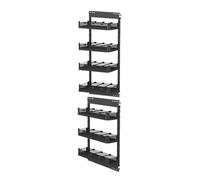 3-7 ripiani estraibili for armadietti alti, ripiani regolabili in altezza, cestelli portaoggetti for dispensa, organizer con divisori(210x485x7tier)