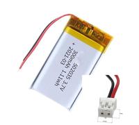 3,7 V 300 mAh 502035 Li-Ion Li-Polymer con connettore JST a 2 pin compatibile con vari dispositivi come lettori DVD Alimentatori mobili Laptop Lettori MP3 Power Bank Fotocamere Tablet