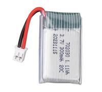 3,7 V 300 mAh batteria al litio ad alta capacità ad alta capacità di lunga durata batteria ricaricabile a polimero di litio con tappa PH2.0 perfetta per droni e giocattoli RC