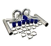 3" Aluminum Universal Intercooler Turbo Piping Pipe Kit Tubo Tubazioni Kit