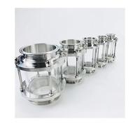 3"(76mm) OD91 Flow Sight Glass Diopter,Height 165mm, Sight Tower Sight Glass Stainless Steel304 Fitting