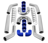 3" 76mm Universal Aluminum TURBO DRIFT Boost INTERCOOLER KIT Turbo Piping pipe