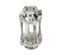 3" 76mmTri Clamp Flow Sight Glass Diottria 304 Acciaio Inox Raccordo Ghiera OD 91mm BIANMTSW