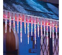 3.7m Multicolore a più Livelli Ghiacciolo Natale Filo Luci