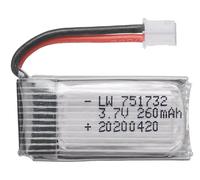 3.7V 260mAhPer E010 E011 E012 E013 Furibee F36 RC Quadcopter Drone Parti 3.7v 751732 Bateria(5pcs battery)