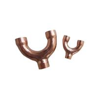 3/8" 1/2" 3/4" 5/8" 16 19 22 25 28,6 32 35 38 42mm ID Y Splitter a 3 vie Raccordo terminale in rame for saldatura Condizionatore d'aria(9.52x8mm CD-25mm)
