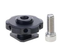 3/8 "1/4" Filettato Camera Adattatore di Montaggio Hot Shoe Per Studio Treppiede Smartphone Stabilizzatore Rigs Soluzione di Montaggio Quick Release Hot Shoe Base