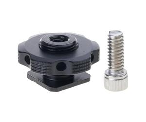 3/8 "1/4" Filettato Camera Adattatore di Montaggio Hot Shoe Per Studio Treppiede Smartphone Stabilizzatore Rigs Soluzione di Montaggio Quick Release Hot Shoe Base