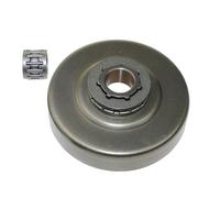 3/8 7T Passo Tamburo Frizione Kit Cerchio Pignone Frizione Cuscinetto Attrezzo Da Giardino Parti Motosega Modelli 362 365 371 372 372XP 570 575 Per r 503744401(Drum Kit A)