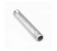 3/8" BSP Equal Male Thread Length 100mm Barrel Nipple 304 Stainless Pipe Fitting Connector Coupler water oil air