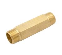 3/8" BSP Male Equal Length 60mm Hex Brass Pipe Fitting Connector Coupler YZWRWRMKTB