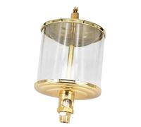 3/8" BSPT maschio x 3" diametro esterno ottone mirino alimentazione a goccia oliatore lubrificatore tazza di olio tazza di riempimento olio tazza di olio di vetro