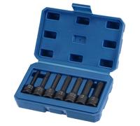3/8" Bussola Percussione Scanalato Punta Bussola Set,M5 - M12,Metrico 60mm,7pz